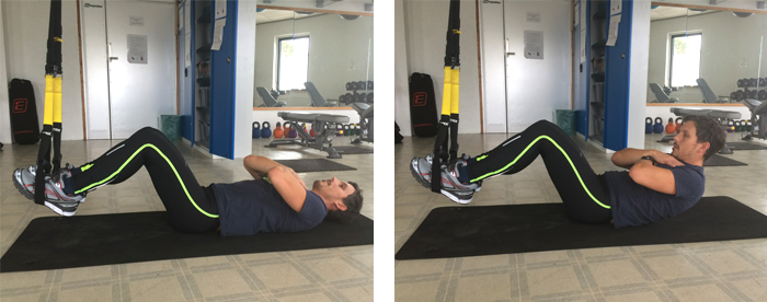 TRX sit ups